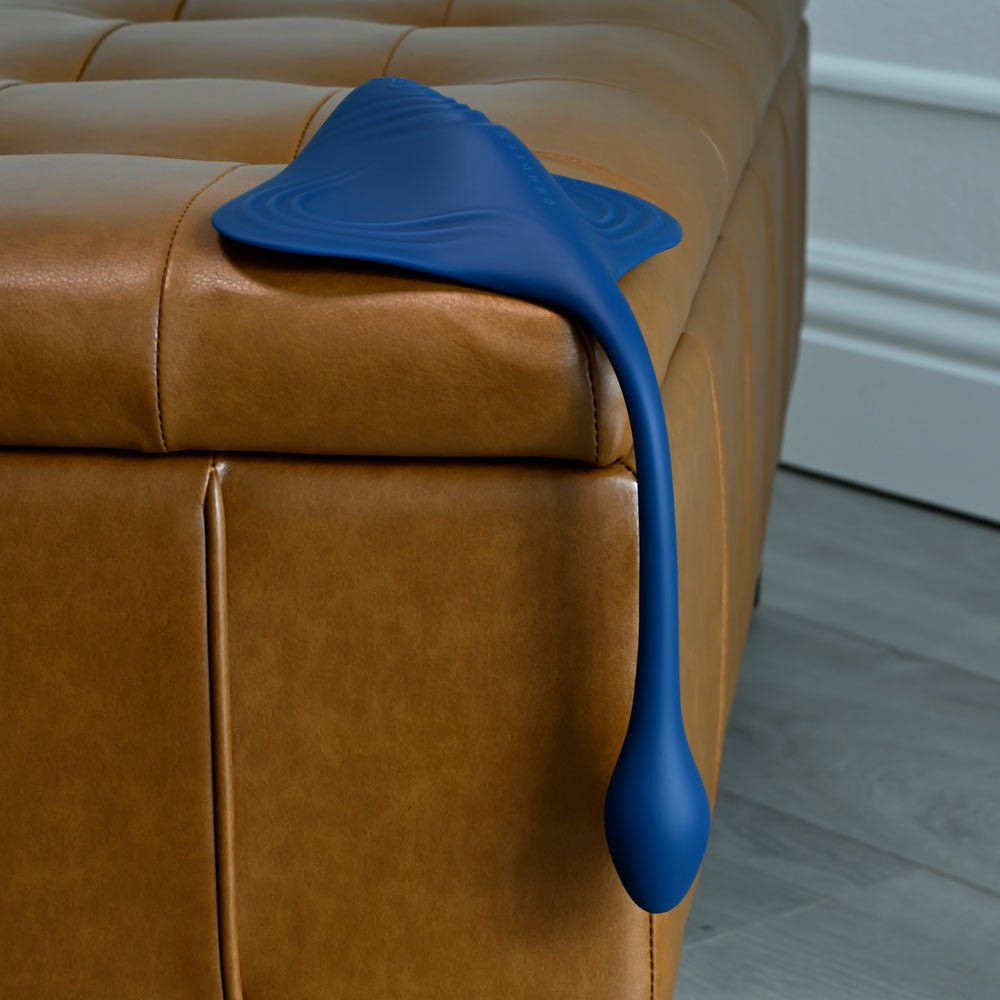 Buy Gender X DAILY GRIND - Blue USB Rechargeable Grinding Pad with Anal Plug – Naughtyhut NZ sex toys online. Discreet delivery & top brands.