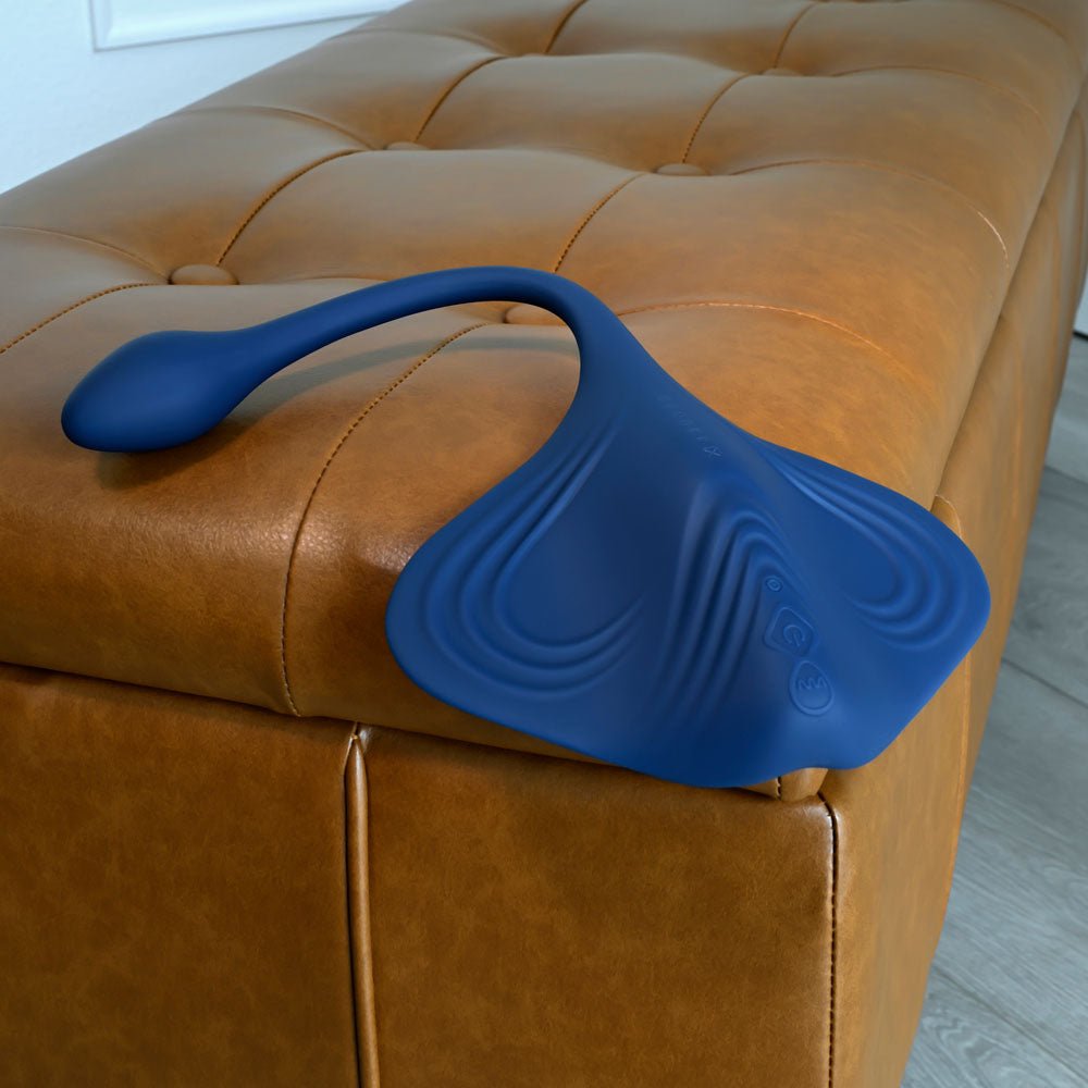 Gender X DAILY GRIND - Blue USB Rechargeable Grinding Pad with Anal Plug – Sex toys NZ by Naughtyhut. Discreet delivery nationwide.