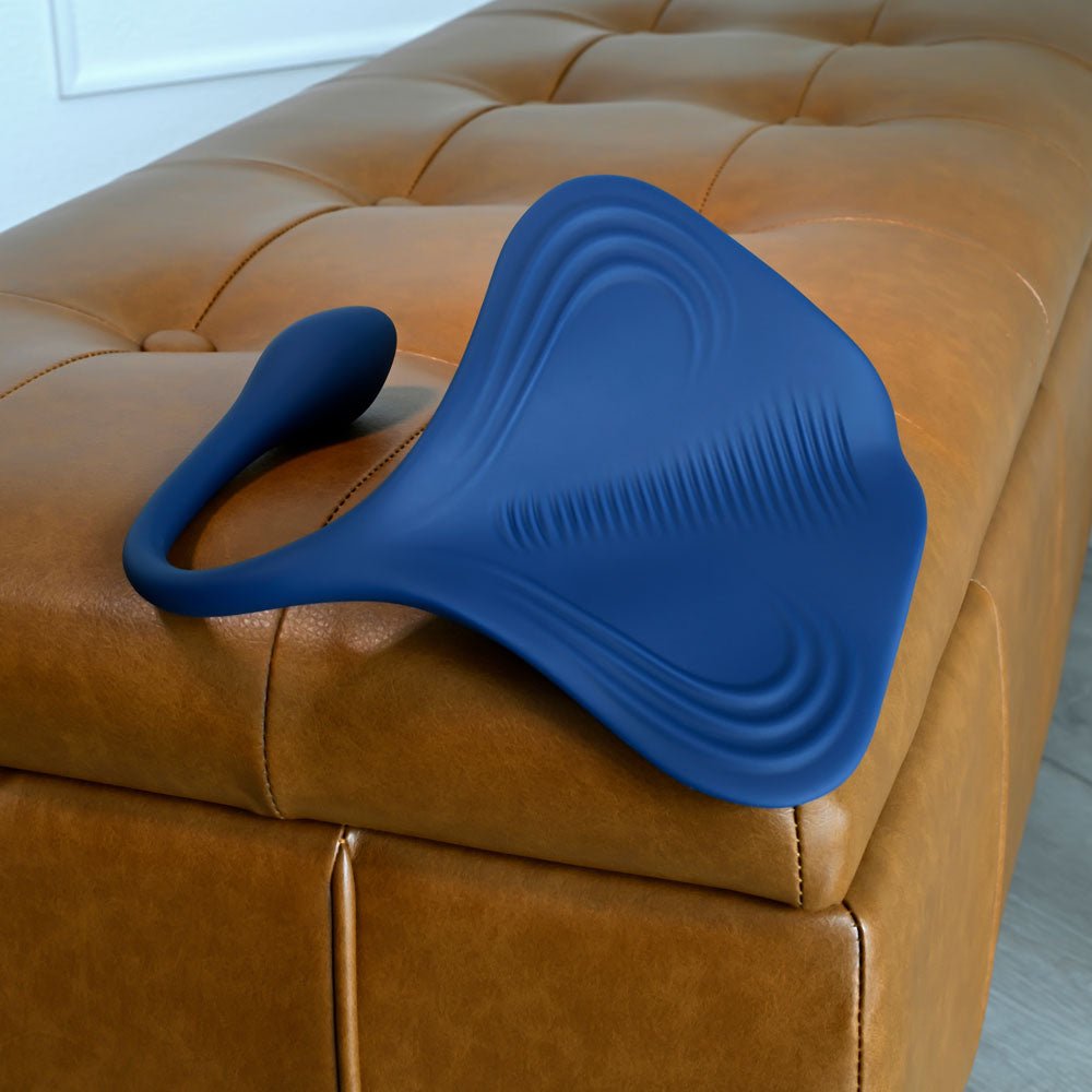 Buy Gender X DAILY GRIND - Blue USB Rechargeable Grinding Pad with Anal Plug – Naughtyhut NZ sex toys online. Discreet delivery & top brands.