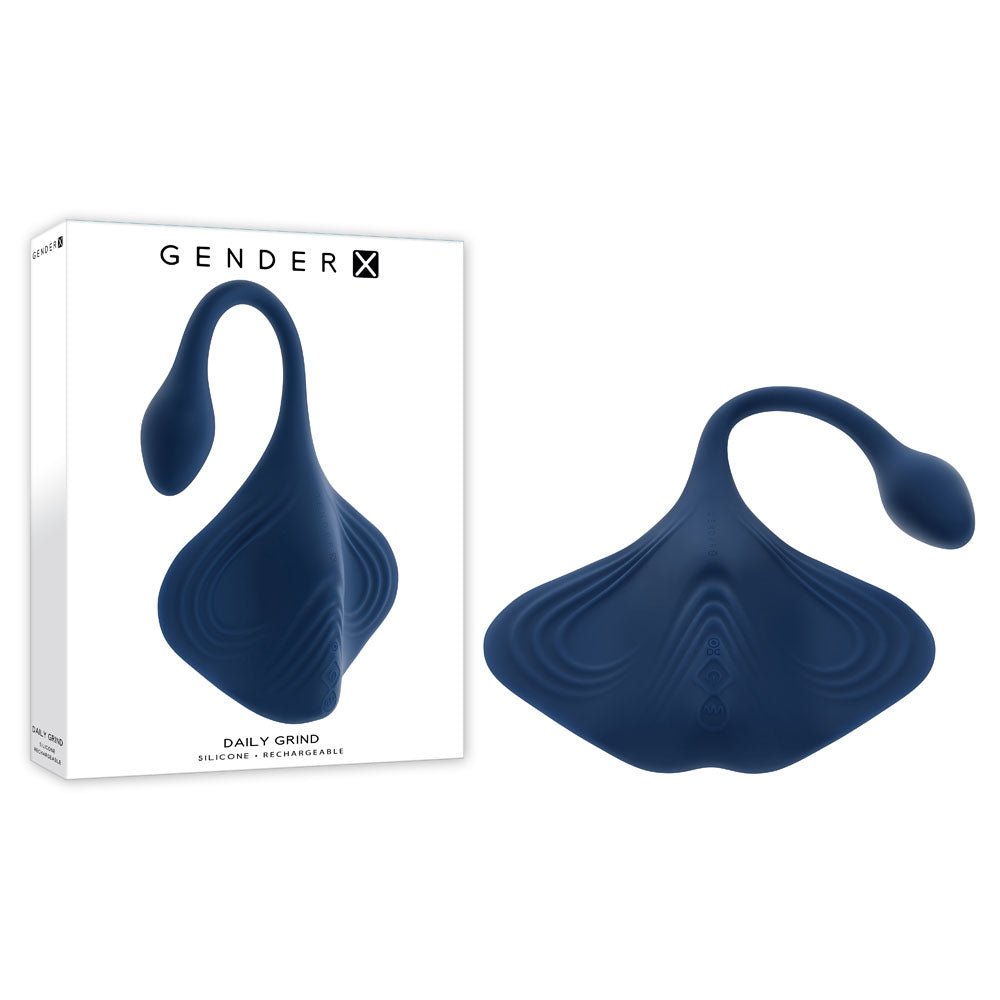 Gender X DAILY GRIND - Blue USB Rechargeable Grinding Pad with Anal Plug – Sex toys NZ by Naughtyhut. Discreet delivery nationwide.