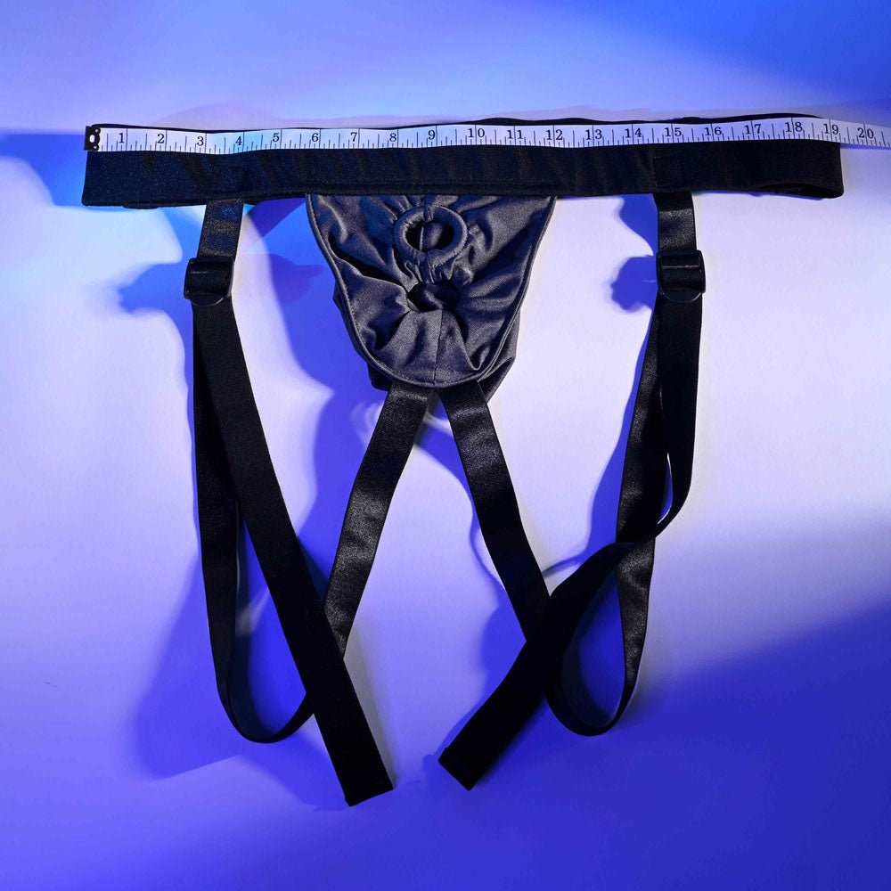 Gender X DOUBLE RIDER - Black Adjustable Strap - On Harness (No Probe Included) – Sex toys NZ by Naughtyhut. Discreet delivery nationwide.