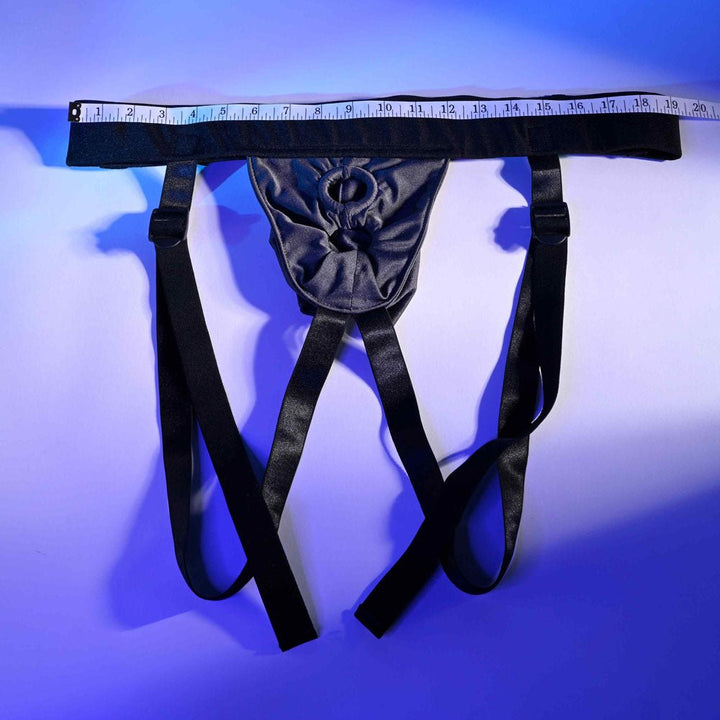 Gender X DOUBLE RIDER - Black Adjustable Strap - On Harness (No Probe Included) – Sex toys NZ by Naughtyhut. Discreet delivery nationwide.