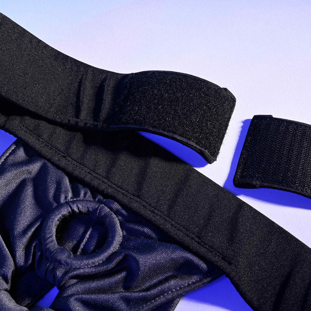 Buy Gender X DOUBLE RIDER - Black Adjustable Strap - On Harness (No Probe Included) – Naughtyhut NZ sex toys online. Discreet delivery & top brands.