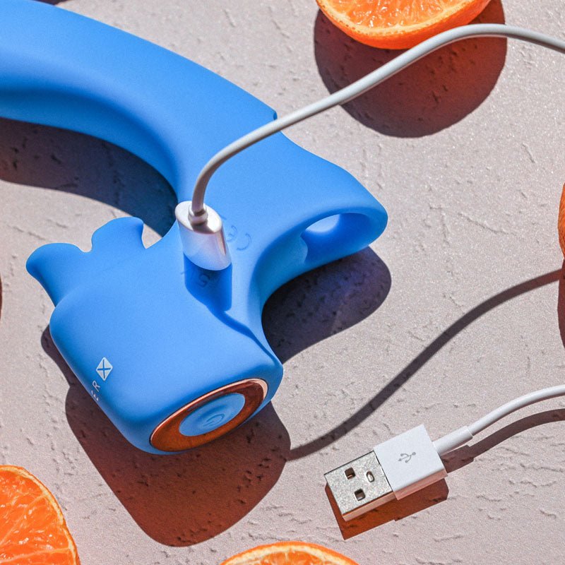 Buy Gender X FLICK IT - Blue USB Rechargeable Finger Vibrator – Naughtyhut NZ sex toys online. Discreet delivery & top brands.