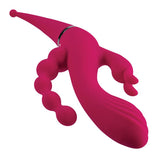 Buy Gender X FOUR BY FOUR - Pink 27.5 cm USB Rechargeable Multi Vibrator – Naughtyhut NZ sex toys online. Discreet delivery & top brands.