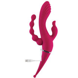 Buy Gender X FOUR BY FOUR - Pink 27.5 cm USB Rechargeable Multi Vibrator – Naughtyhut NZ sex toys online. Discreet delivery & top brands.