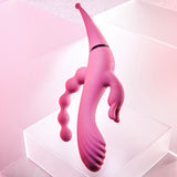 Buy Gender X FOUR BY FOUR - Pink 27.5 cm USB Rechargeable Multi Vibrator – Naughtyhut NZ sex toys online. Discreet delivery & top brands.
