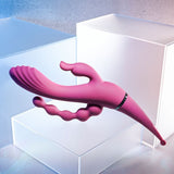 Buy Gender X FOUR BY FOUR - Pink 27.5 cm USB Rechargeable Multi Vibrator – Naughtyhut NZ sex toys online. Discreet delivery & top brands.