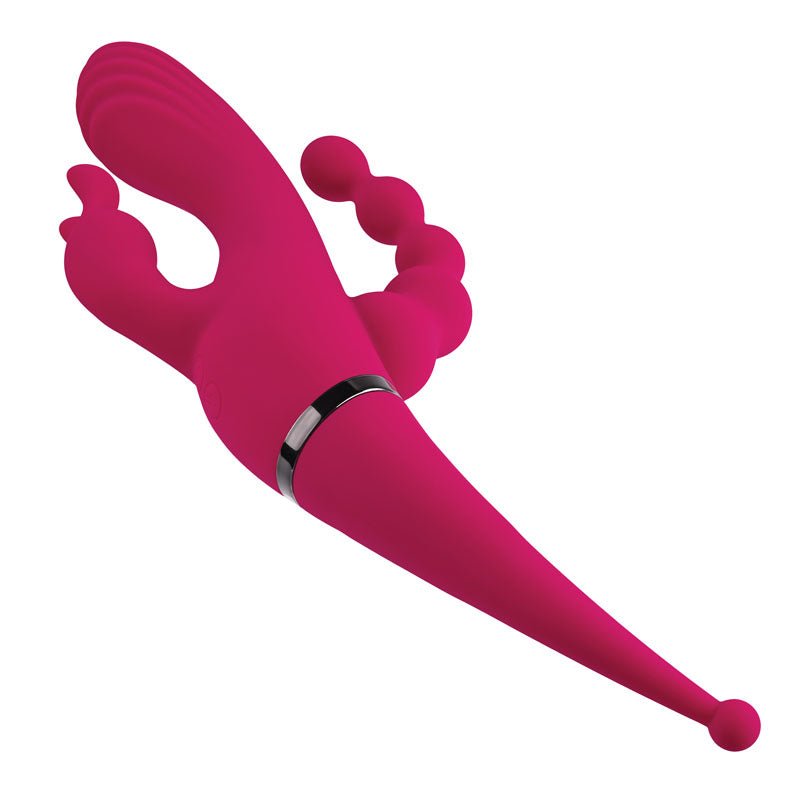Buy Gender X FOUR BY FOUR - Pink 27.5 cm USB Rechargeable Multi Vibrator – Naughtyhut NZ sex toys online. Discreet delivery & top brands.