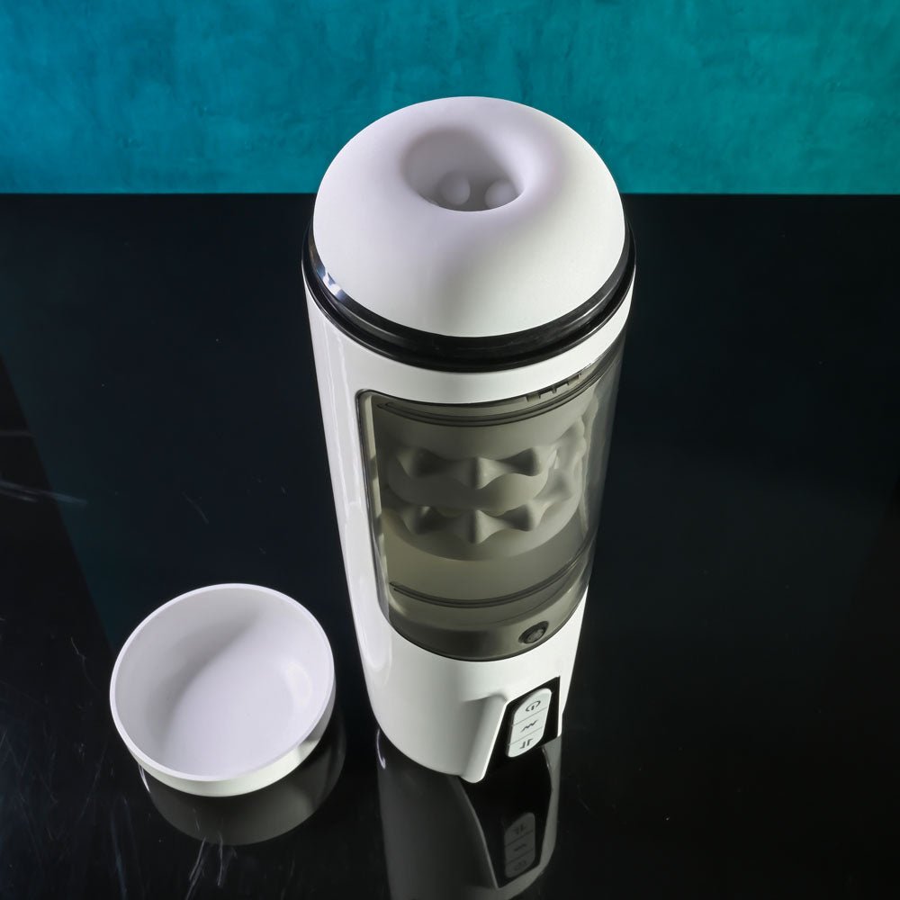 Buy Gender X GET YOUR STROKE ON - USB Rechargeable Thrusting & Vibrating Auto Masturbator – Naughtyhut NZ sex toys online. Discreet delivery & top brands.