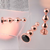 Buy Gender X GOLD DIGGER SET - Rose Gold Metallic Butt Plugs - Set of 3 Sizes – Naughtyhut NZ sex toys online. Discreet delivery & top brands.
