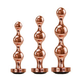 Buy Gender X GOLD DIGGER SET - Rose Gold Metallic Butt Plugs - Set of 3 Sizes – Naughtyhut NZ sex toys online. Discreet delivery & top brands.