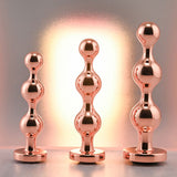 Buy Gender X GOLD DIGGER SET - Rose Gold Metallic Butt Plugs - Set of 3 Sizes – Naughtyhut NZ sex toys online. Discreet delivery & top brands.