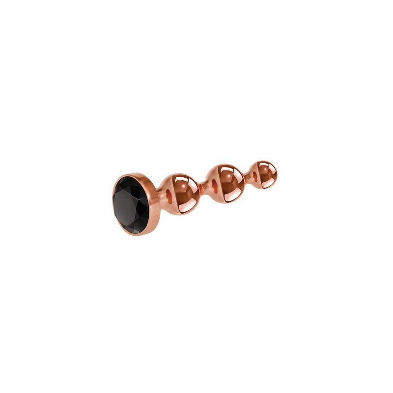Buy Gender X GOLD DIGGER SMALL - Rose Gold Small Butt Plug with Black Gem Base – Naughtyhut NZ sex toys online. Discreet delivery & top brands.