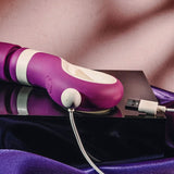 Buy Gender X HANDLE IT - Purple/White USB Rechargeable Massager Wand – Naughtyhut NZ sex toys online. Discreet delivery & top brands.