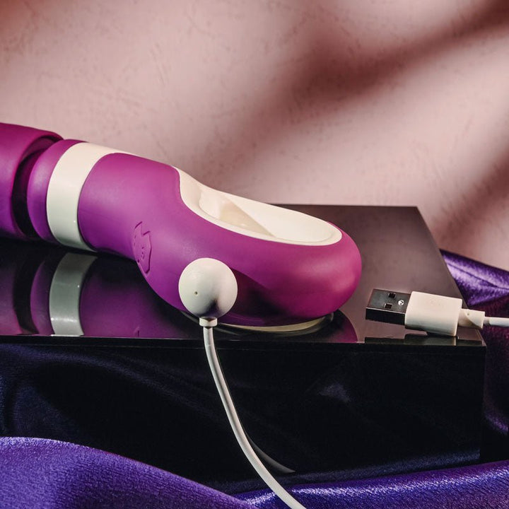Gender X HANDLE IT - Purple/White USB Rechargeable Massager Wand – Sex toys NZ by Naughtyhut. Discreet delivery nationwide.