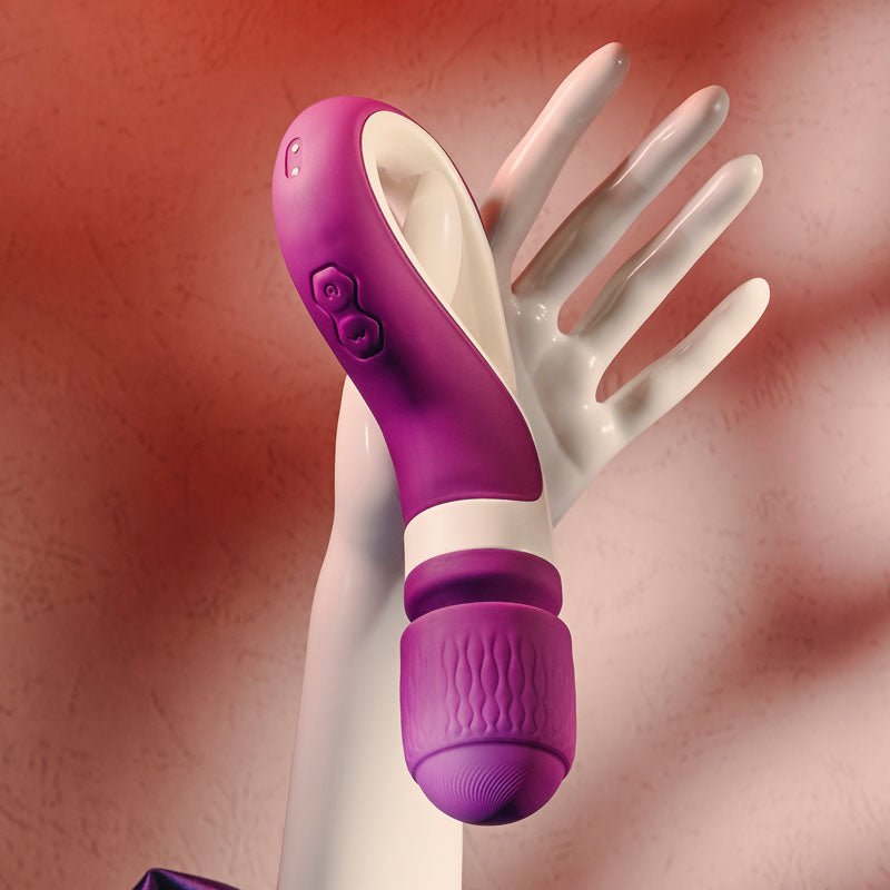 Gender X HANDLE IT - Purple/White USB Rechargeable Massager Wand – Sex toys NZ by Naughtyhut. Discreet delivery nationwide.