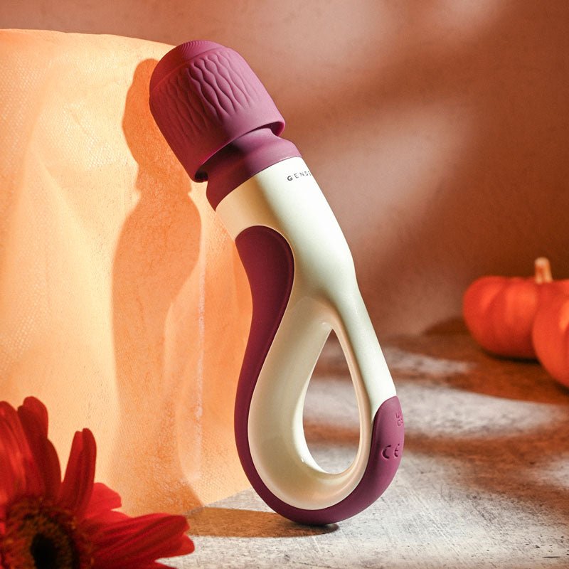 Buy Gender X HANDLE IT - Purple/White USB Rechargeable Massager Wand – Naughtyhut NZ sex toys online. Discreet delivery & top brands.