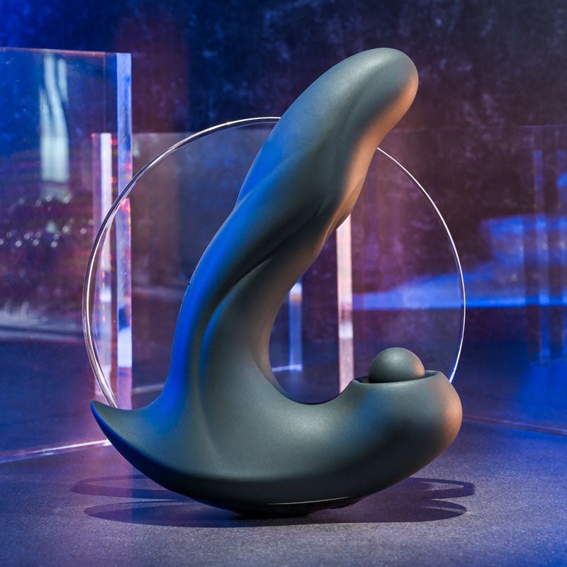 Buy Gender X MAD TAPPER - Black USB Rechargeable Double Tapping Vibrating Massager – Naughtyhut NZ sex toys online. Discreet delivery & top brands.