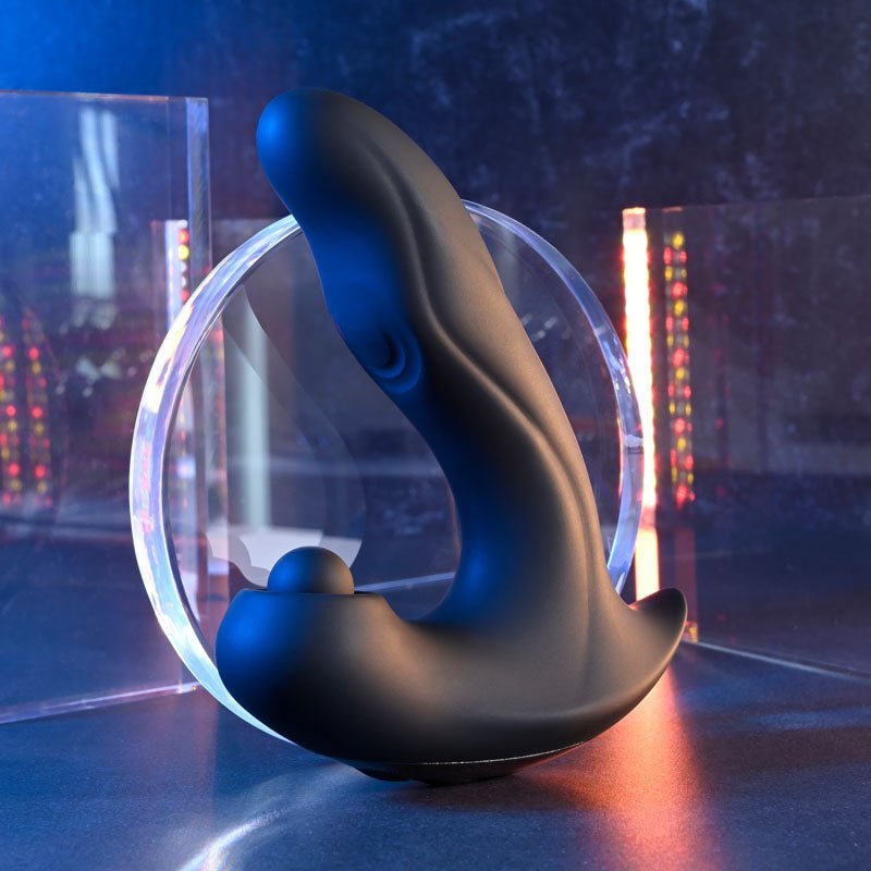 Buy Gender X MAD TAPPER - Black USB Rechargeable Double Tapping Vibrating Massager – Naughtyhut NZ sex toys online. Discreet delivery & top brands.