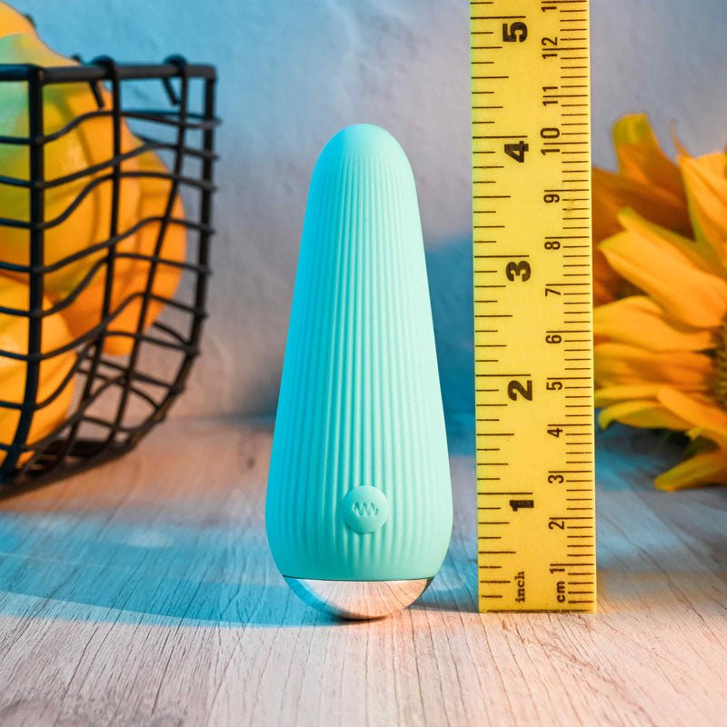 Gender X O - CONE - Blue 10.8 cm (4.25'') USB Rechargeable Bullet – Sex toys NZ by Naughtyhut. Discreet delivery nationwide.