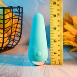 Buy Gender X O - CONE - Blue 10.8 cm (4.25'') USB Rechargeable Bullet – Naughtyhut NZ sex toys online. Discreet delivery & top brands.