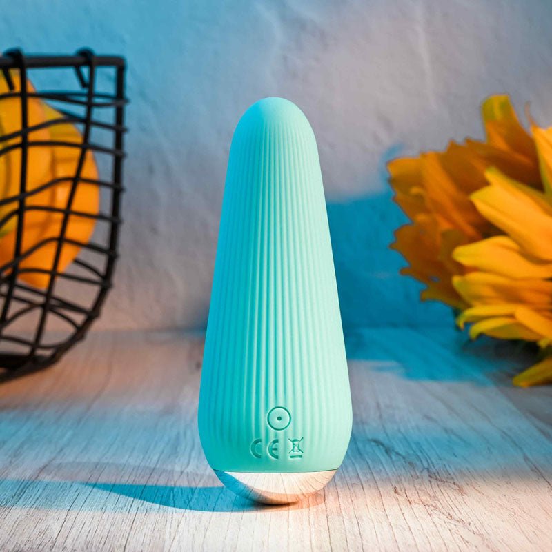 Buy Gender X O - CONE - Blue 10.8 cm (4.25'') USB Rechargeable Bullet – Naughtyhut NZ sex toys online. Discreet delivery & top brands.