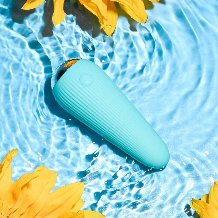 Gender X O - CONE - Blue 10.8 cm (4.25'') USB Rechargeable Bullet – Sex toys NZ by Naughtyhut. Discreet delivery nationwide.