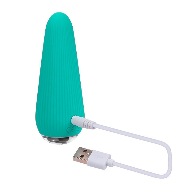 Buy Gender X O - CONE - Blue 10.8 cm (4.25'') USB Rechargeable Bullet – Naughtyhut NZ sex toys online. Discreet delivery & top brands.