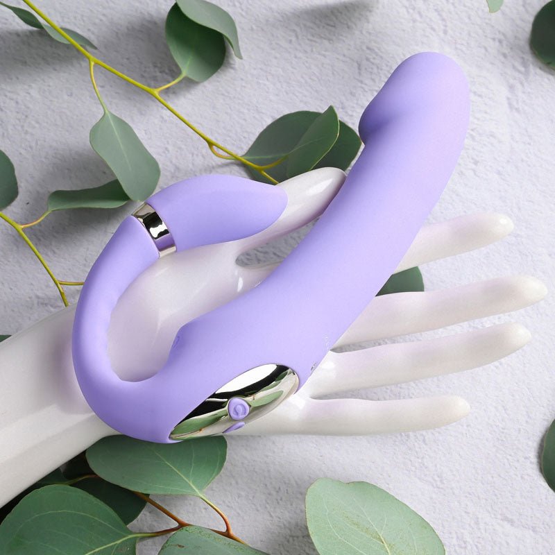 Gender X ORGASMIC ORCHID - Lilac 19 cm USB Rechargeable Strapless - Strap - On – Sex toys NZ by Naughtyhut. Discreet delivery nationwide.