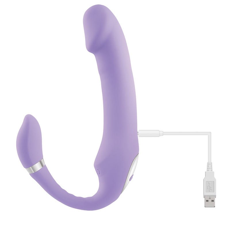 Gender X ORGASMIC ORCHID - Lilac 19 cm USB Rechargeable Strapless - Strap - On – Sex toys NZ by Naughtyhut. Discreet delivery nationwide.