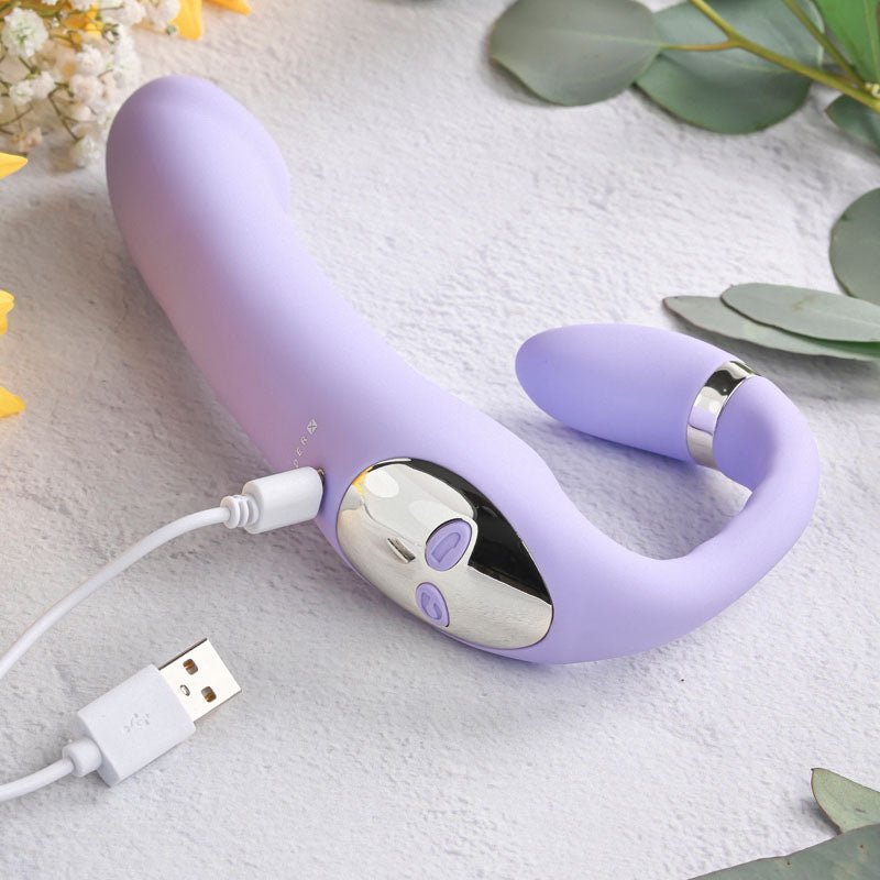 Gender X ORGASMIC ORCHID - Lilac 19 cm USB Rechargeable Strapless - Strap - On – Sex toys NZ by Naughtyhut. Discreet delivery nationwide.