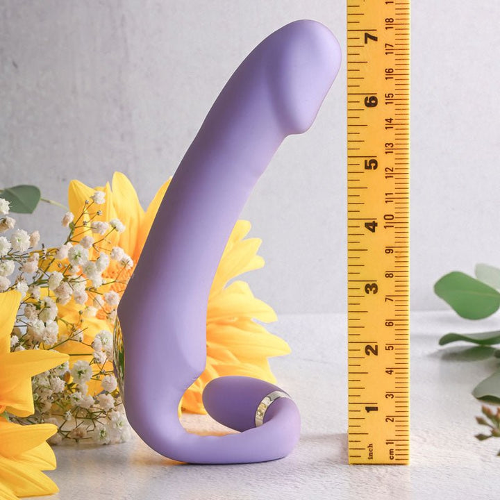 Gender X ORGASMIC ORCHID - Lilac 19 cm USB Rechargeable Strapless - Strap - On – Sex toys NZ by Naughtyhut. Discreet delivery nationwide.