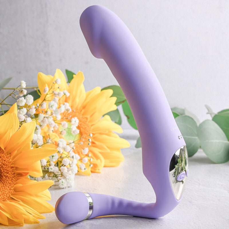 Buy Gender X ORGASMIC ORCHID - Lilac 19 cm USB Rechargeable Strapless - Strap - On – Naughtyhut NZ sex toys online. Discreet delivery & top brands.