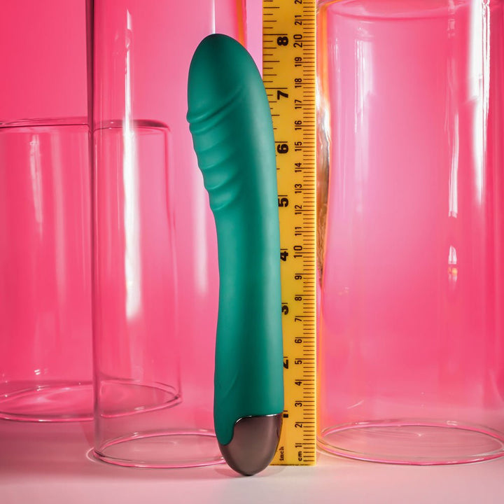 Gender X PIROUETTE - Green 20.6 cm USB Rechargeable Vibrator – Sex toys NZ by Naughtyhut. Discreet delivery nationwide.