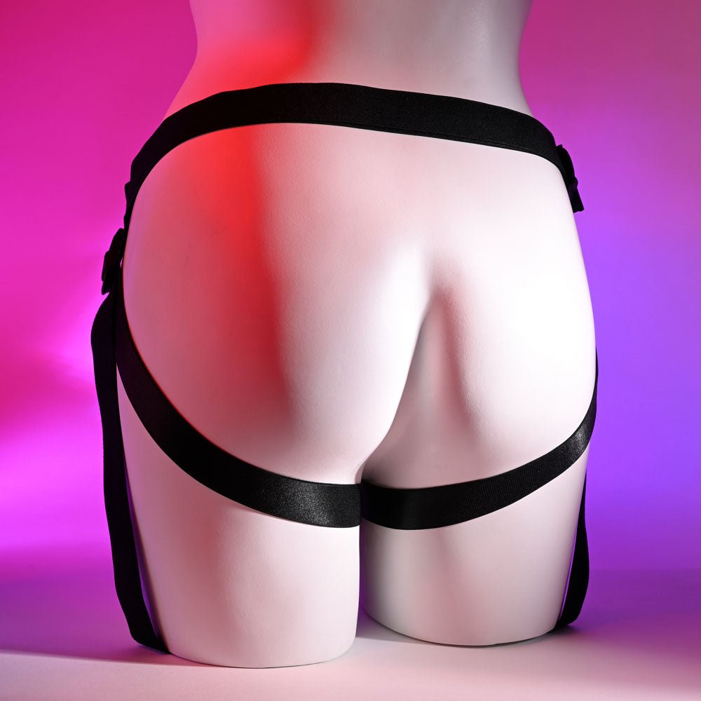 Buy Gender X PLEASURE HARNESS - Black Adjustable Harness (No Probe Included) – Naughtyhut NZ sex toys online. Discreet delivery & top brands.