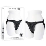 Buy Gender X PLEASURE HARNESS - Black Adjustable Harness (No Probe Included) – Naughtyhut NZ sex toys online. Discreet delivery & top brands.