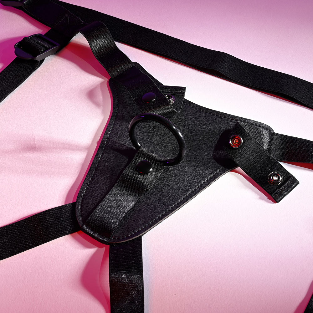 Buy Gender X PLEASURE HARNESS - Black Adjustable Harness (No Probe Included) – Naughtyhut NZ sex toys online. Discreet delivery & top brands.
