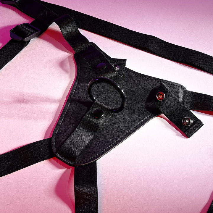 Gender X PLEASURE HARNESS - Black Adjustable Harness (No Probe Included) – Sex toys NZ by Naughtyhut. Discreet delivery nationwide.