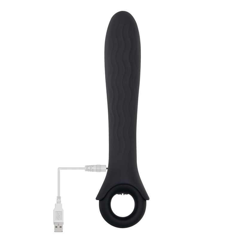 Buy Gender X POWERHOUSE - Black 21.6 cm USB Rechargeable Vibrator – Naughtyhut NZ sex toys online. Discreet delivery & top brands.