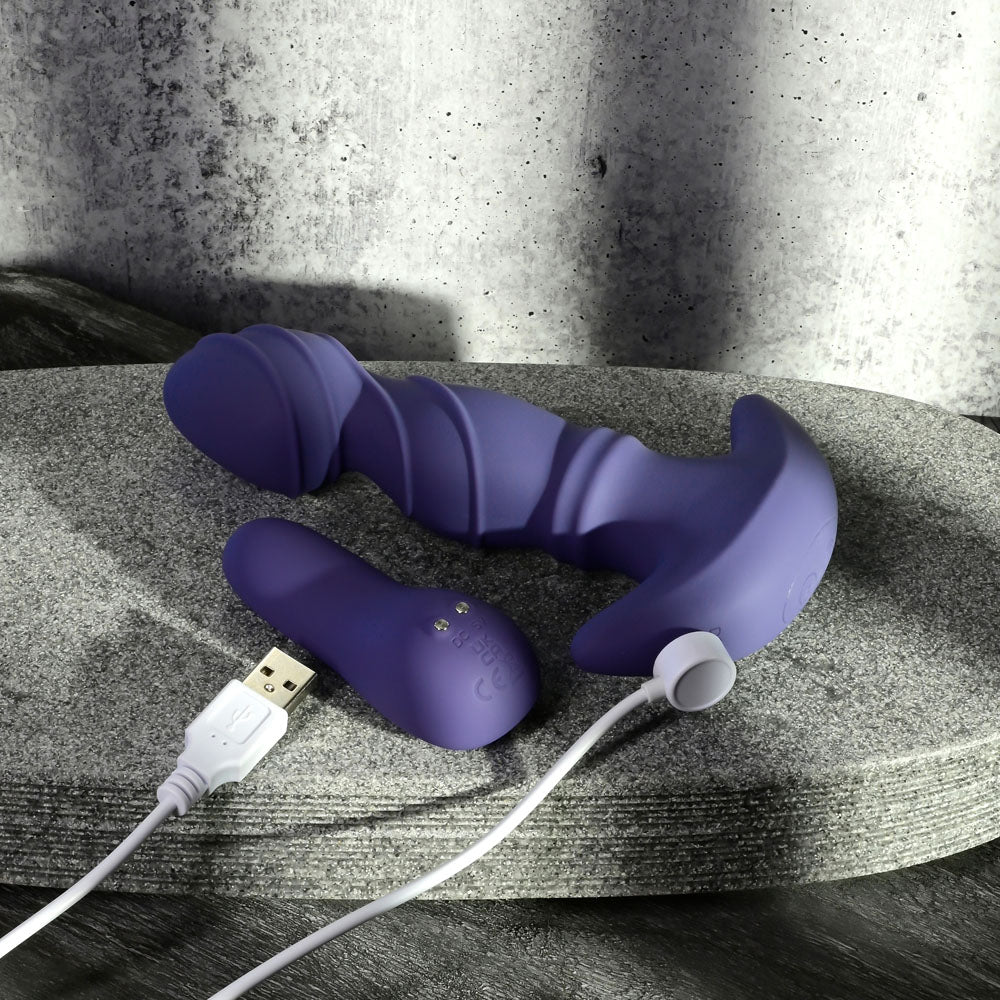 Gender X RING IT - Purple 16.5 cm USB Rechargeable Vibrator with Wireless Remote – Sex toys NZ by Naughtyhut. Discreet delivery nationwide.