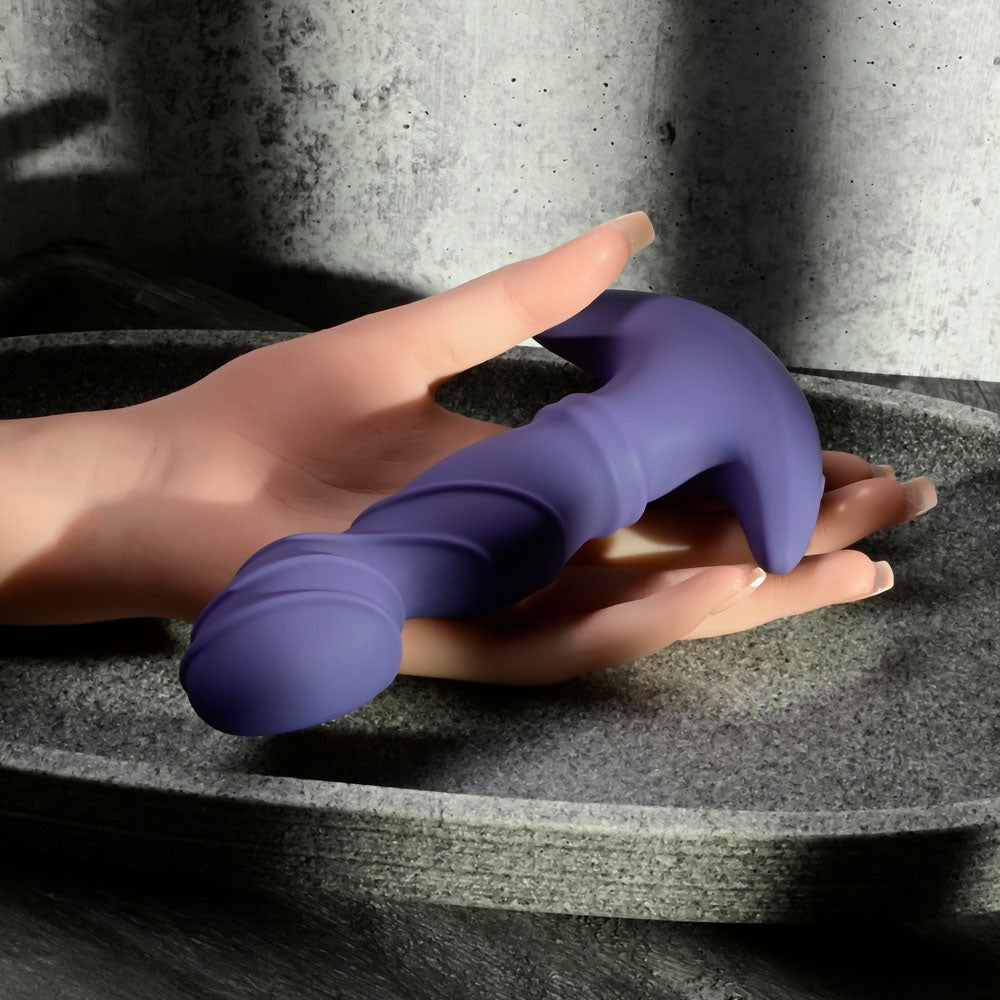 Gender X RING IT - Purple 16.5 cm USB Rechargeable Vibrator with Wireless Remote – Sex toys NZ by Naughtyhut. Discreet delivery nationwide.