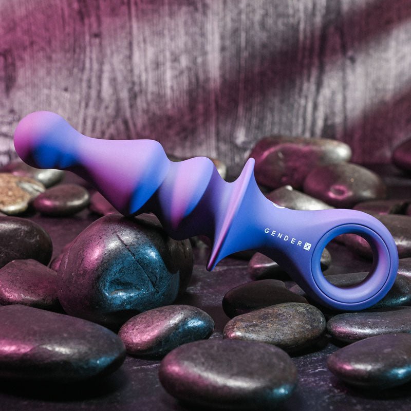 Buy Gender X RING POP - Dark Blue 15.2 cm USB Rechargeable Vibrating Anal Plug – Naughtyhut NZ sex toys online. Discreet delivery & top brands.