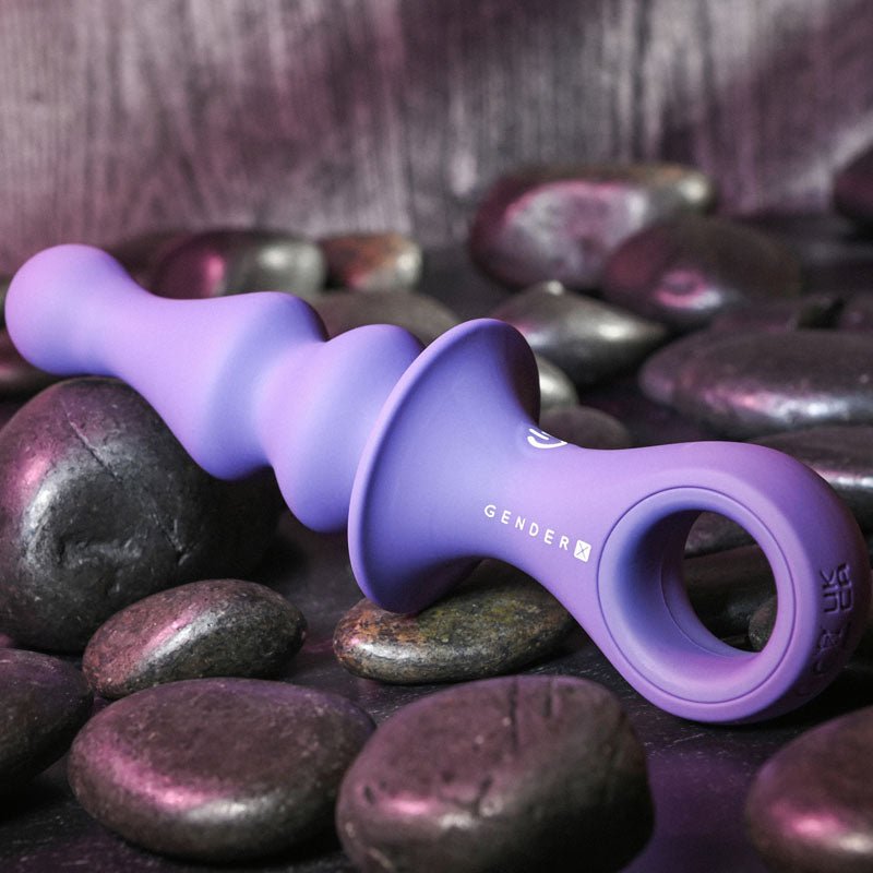 Buy Gender X RING POP - Dark Blue 15.2 cm USB Rechargeable Vibrating Anal Plug – Naughtyhut NZ sex toys online. Discreet delivery & top brands.