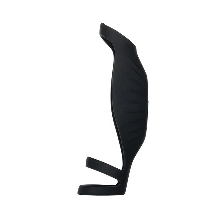 Gender X Rocketeer sleeve in Black alone on white, opposite side profile