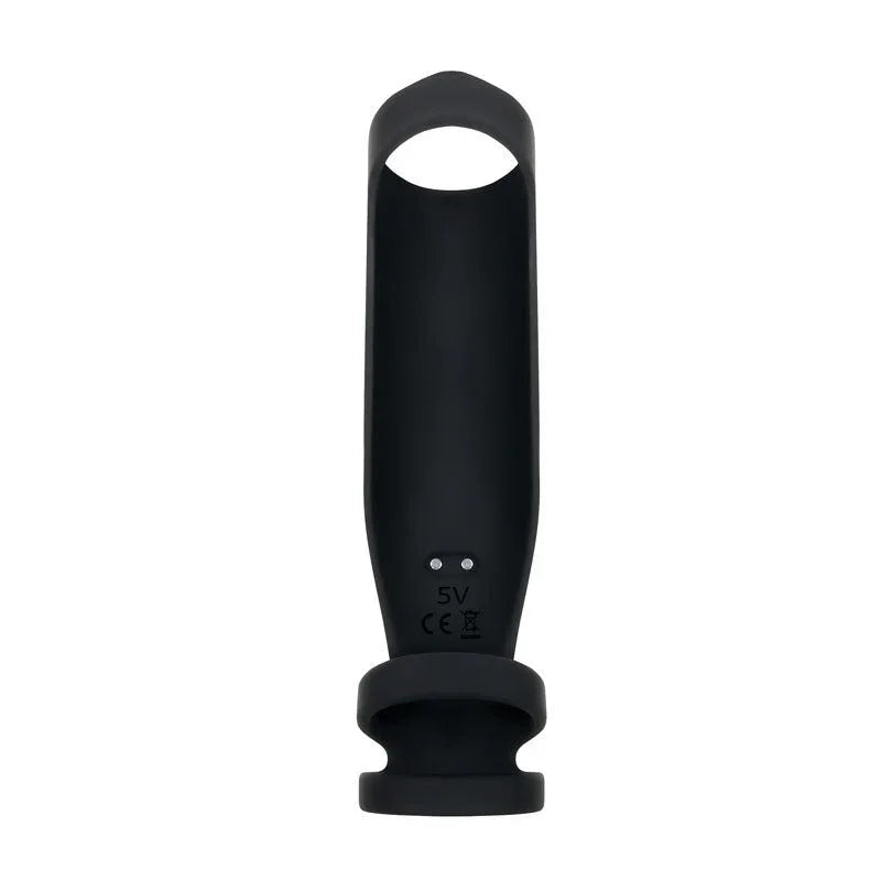 Gender X Rocketeer sleeve in Black standing upright, open top opening in view