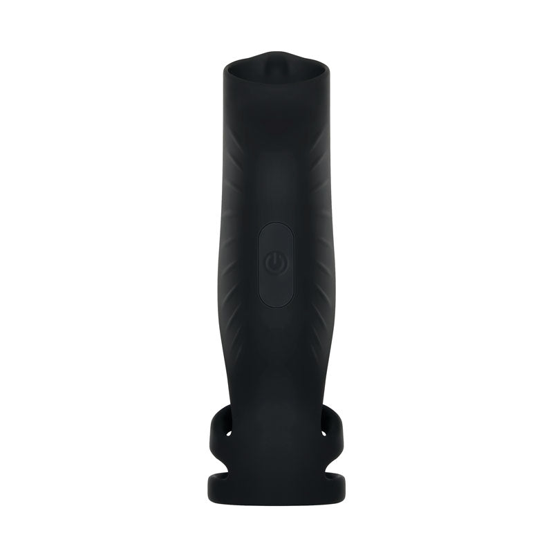 Buy Gender X ROCKETEER - Black USB Rechargeable Vibrating Penis Sleeve – Naughtyhut NZ sex toys online. Discreet delivery & top brands.