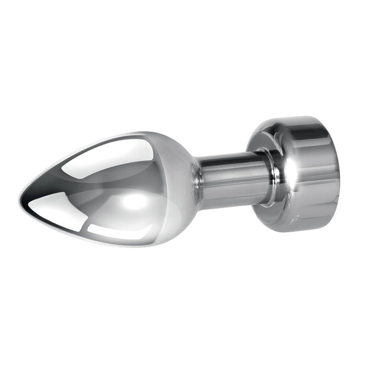 Gender X ROCKIN' METAL PLUG - Metallic 9.3 cm USB Rechargeable Butt Plug – Sex toys NZ by Naughtyhut. Discreet delivery nationwide.