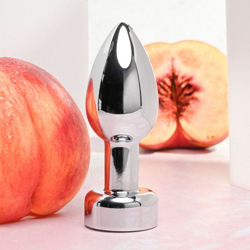 Gender X ROCKIN' METAL PLUG - Metallic 9.3 cm USB Rechargeable Butt Plug – Sex toys NZ by Naughtyhut. Discreet delivery nationwide.