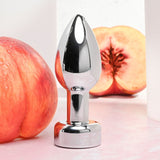 Buy Gender X ROCKIN' METAL PLUG - Metallic 9.3 cm USB Rechargeable Butt Plug – Naughtyhut NZ sex toys online. Discreet delivery & top brands.